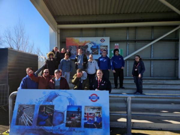 Coundon Clients visit Bishop Auckland Football Ground